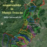 Harta GPS de mountainbike în Munții Trascău